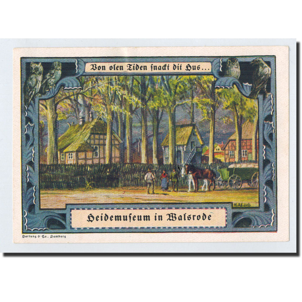 Billet, Allemagne, Walsrode, 1 Mark, paysage 1, O.D, Undated, SPL, Mehl:1372.1