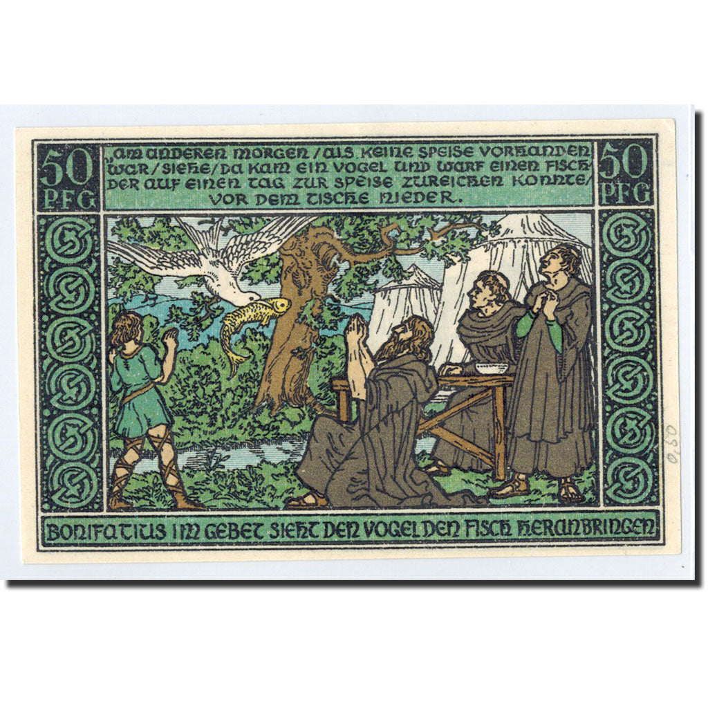Biljet, Duitsland, Ohrdruf Stadt, 50 Pfennig, personnage, 1921, 1921-09-01