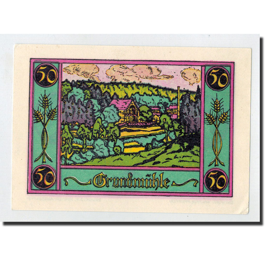 Biljet, Duitsland, Marktschorgast, 50 Pfennig, paysage, 1921, Undated, NIEUW