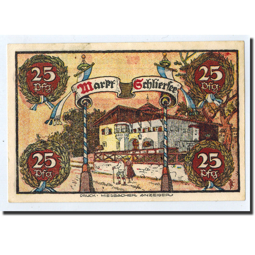 Biljet, Duitsland, Schliersee, 25 Pfennig, paysage, 1921, 1921-06-15, NIEUW