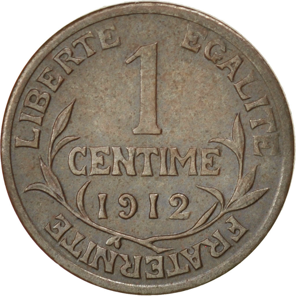 Coin, France, Dupuis, Centime, 1912, Paris, AU(50-53), Bronze, KM:840