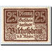 Biljet, Duitsland, Bischofsheim v. Rhon Stadt, 25 Pfennig, château, O.D