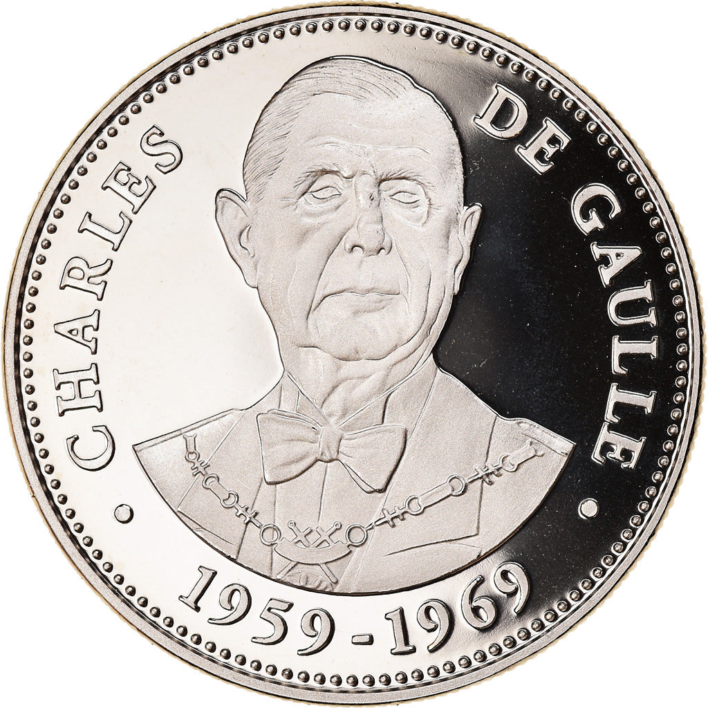 Francia, medaglia, Les Présidents de la République, Charles De Gaulle