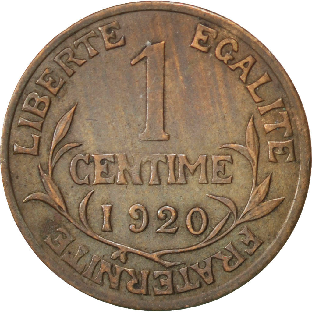 Coin, France, Dupuis, Centime, 1920, Paris, AU(50-53), Bronze, KM:840