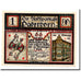 Billet, Allemagne, Paderborn, 1 Mark, personnage, 1921, 1921-11-10, SPL