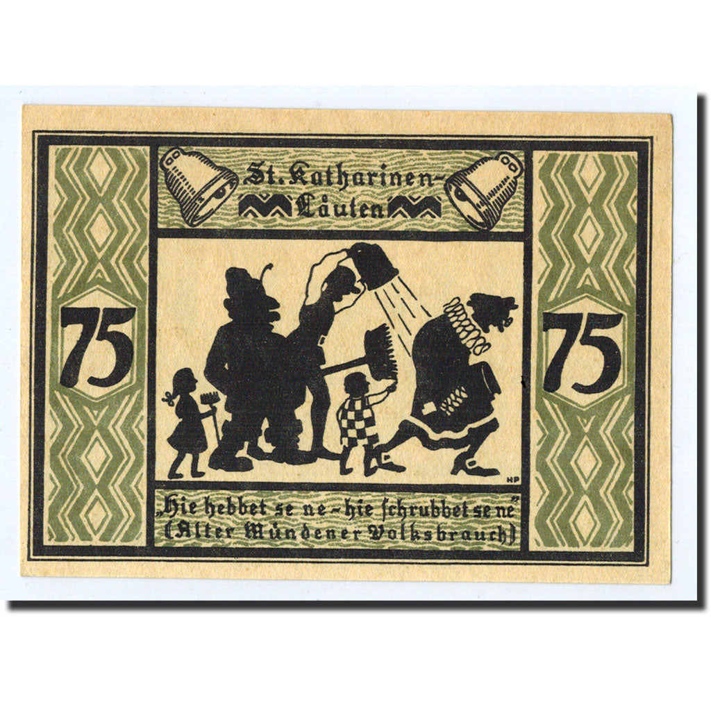 Biljet, Duitsland, Hann. Münden, 75 Pfennig, château, O.D, Undated, NIEUW