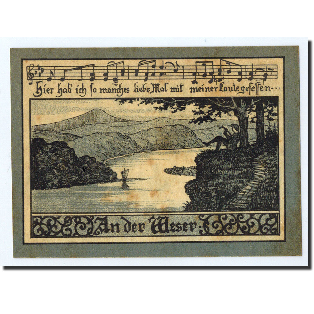 Billet, Allemagne, Hann. Münden, 25 Pfennig, paysage, O.D, Undated, NEUF