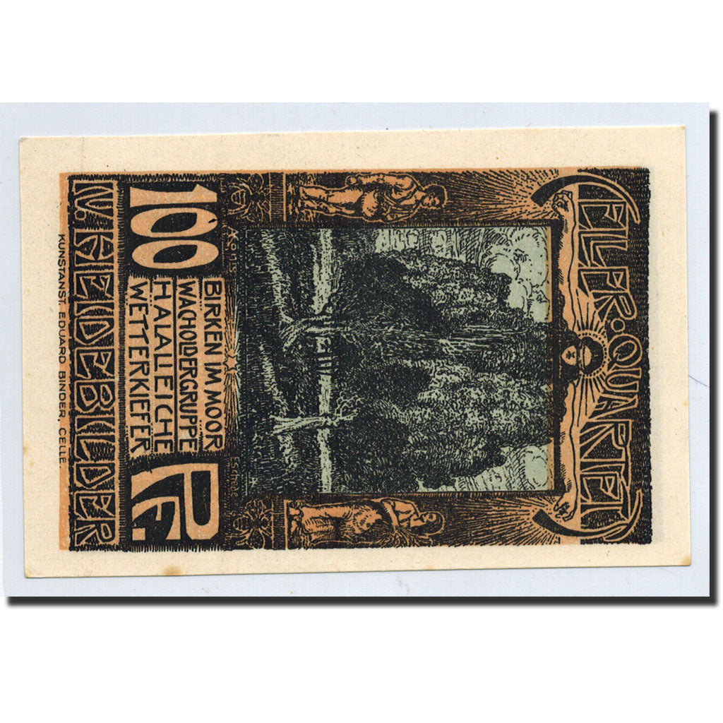 Billet, Allemagne, Celle, 100 Pfennig, paysage, O.D, Undated, NEUF, Mehl:226.4a