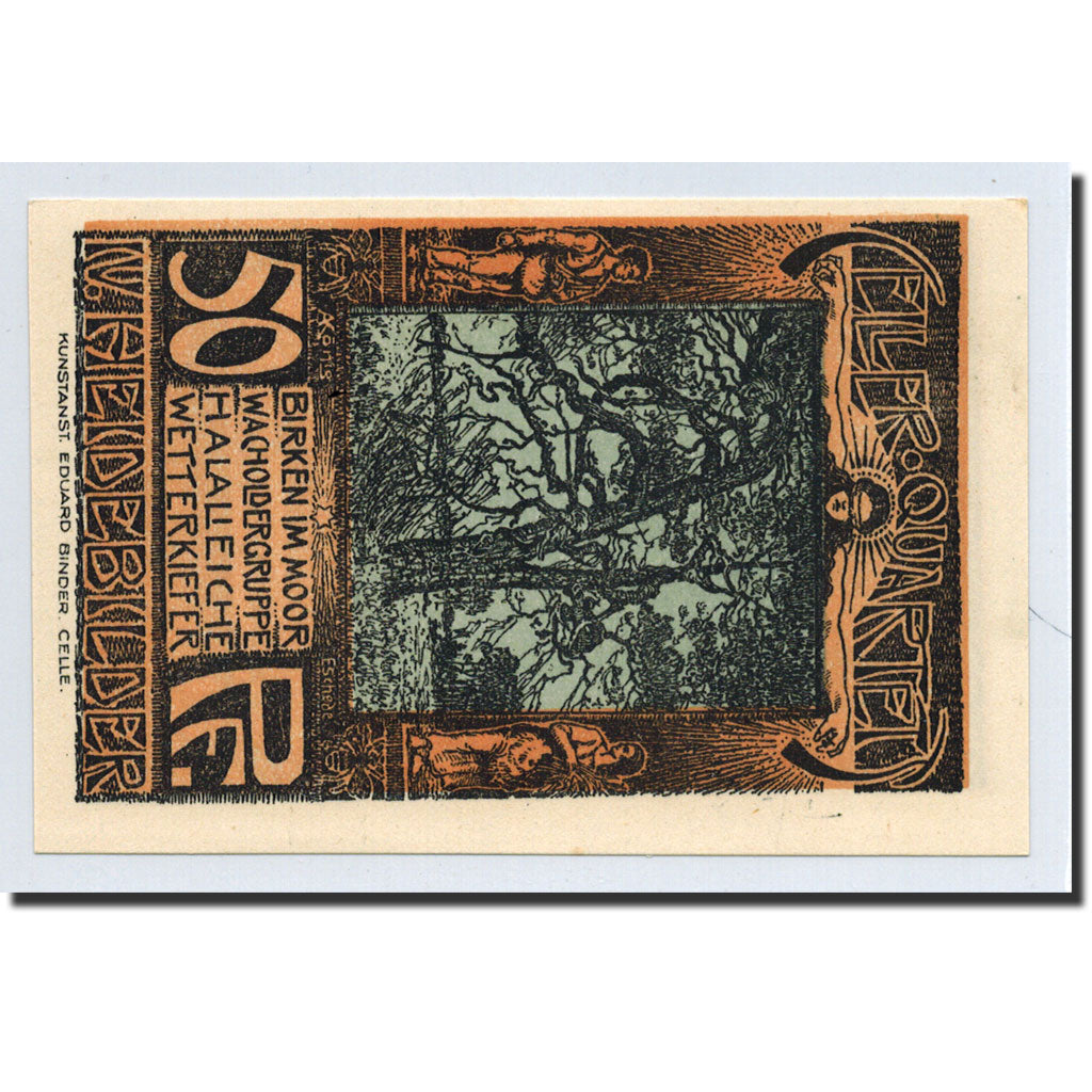 Billet, Allemagne, Celle, 50 Pfennig, paysage, O.D, Undated, NEUF, Mehl:226.4a