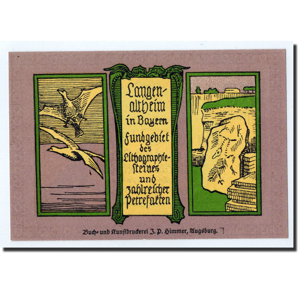 Banknote, Germany, Langenaltheim, 50 Pfennig, Animaux, 1920, Undated