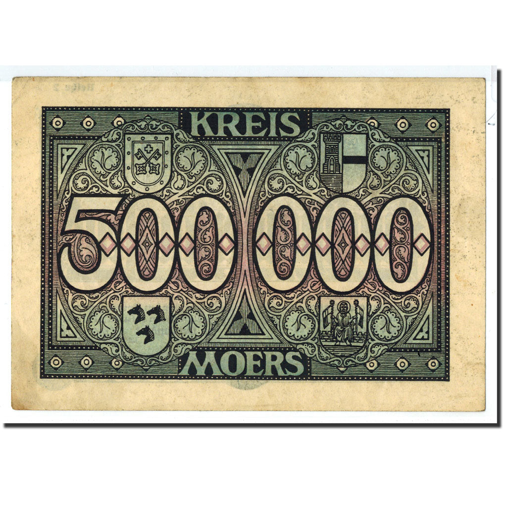 Billet, Allemagne, Kreis Moers, 500 000 Mark, Ecusson, 1923, 1923-08-01, TTB+