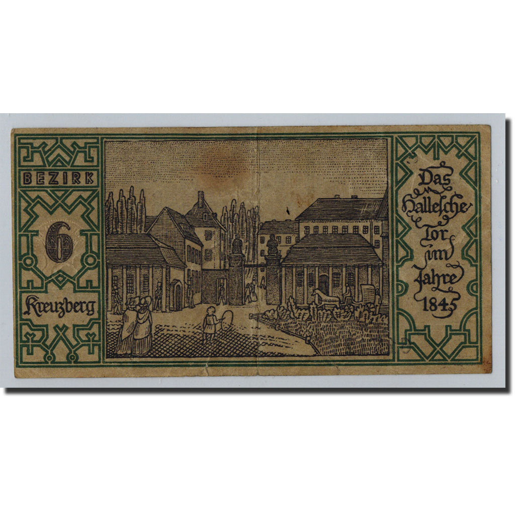 Banknot, Niemcy, Berlin Stadt, 50 Pfennig, paysage 6, 1921, 1921-09-09, UNC(63)