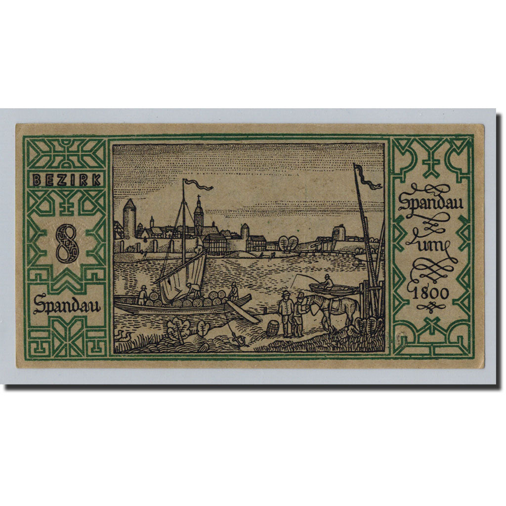 Banknote, Germany, Berlin Stadt, 50 Pfennig, paysage 8, 1921, 1921-09-09