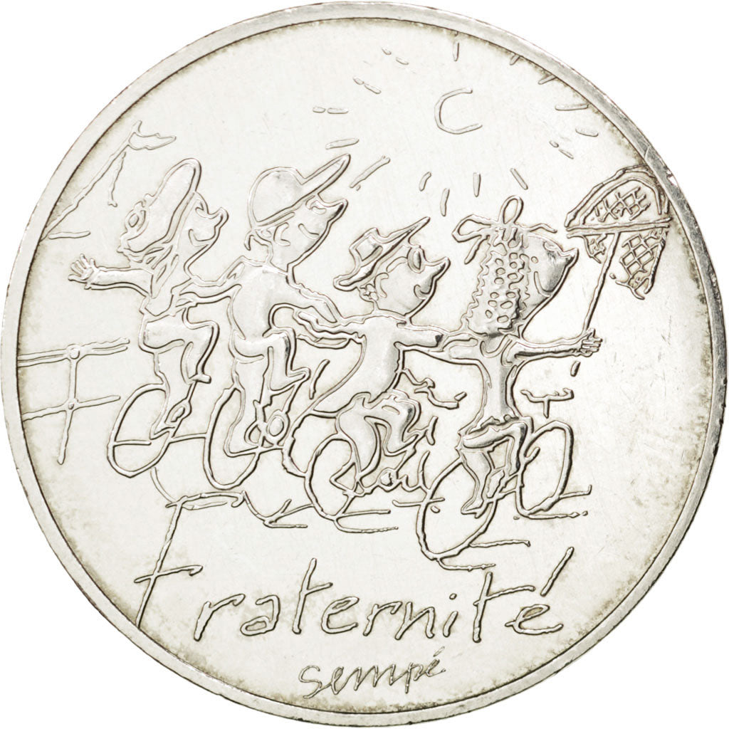 Moneta, Francja, 10 Euro, 2014, MS(63), Srebro