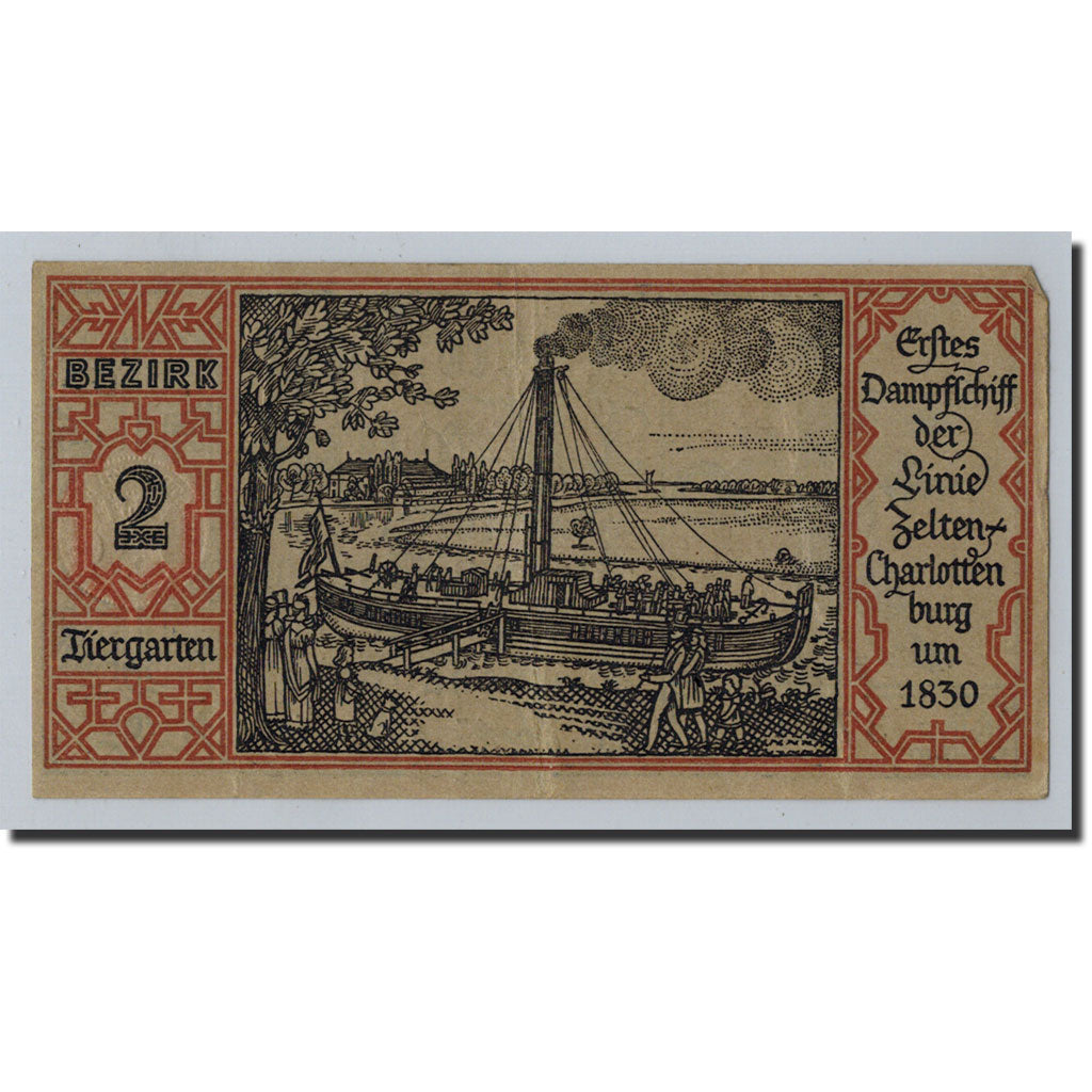 Banknote, Germany, Berlin Stadt, 50 Pfennig, bateau 2, 1921, 1921-09-09