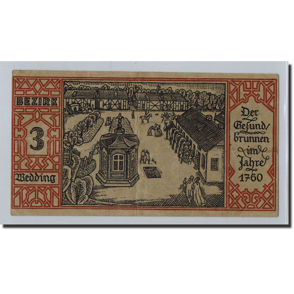 Banconote, Germania, Berlin Stadt, 50 Pfennig, place 3, 1921, 1921-09-09, SPL