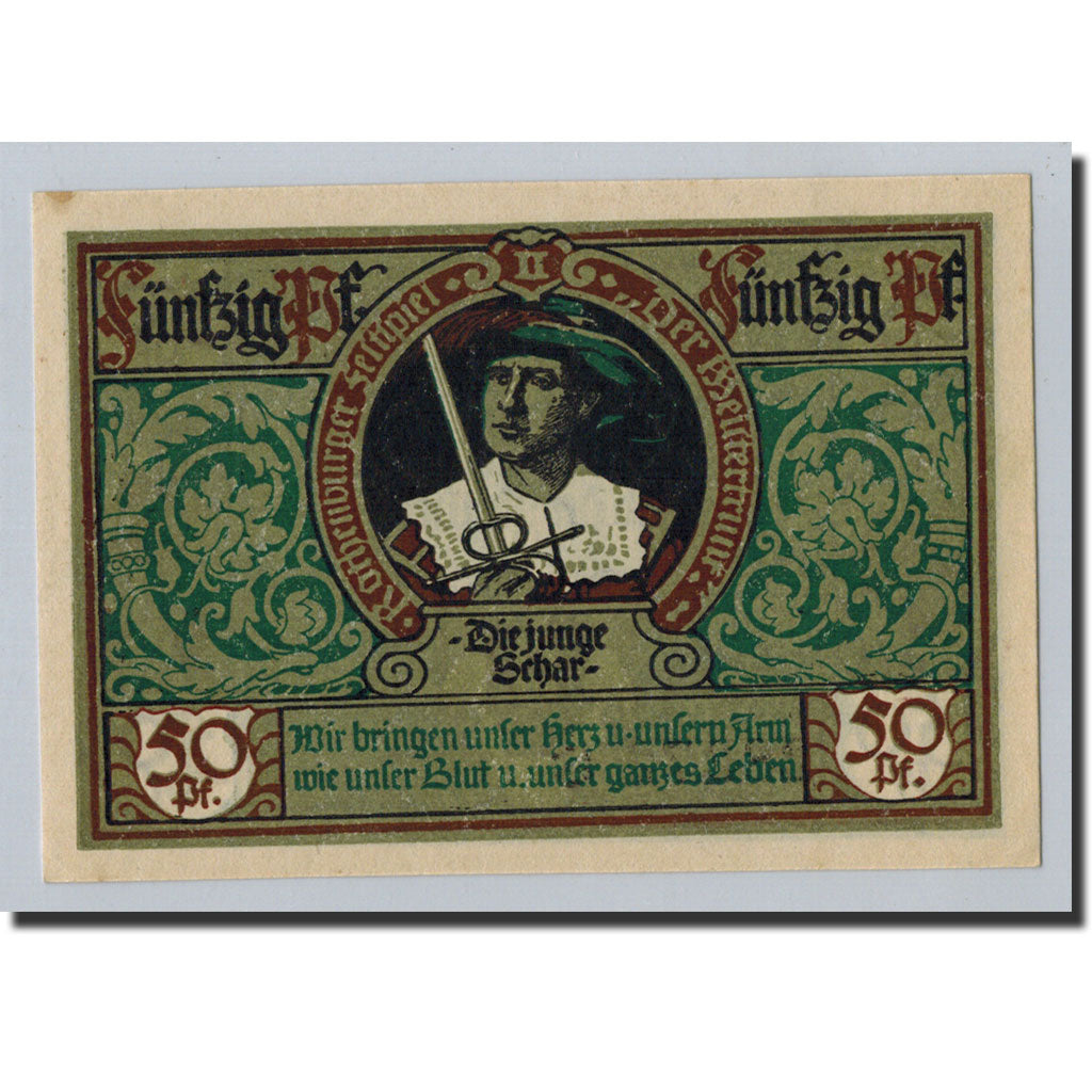 Banknote, Germany, Rothenburg o.T. Stadt, 50 Pfennig, portrait 5, 1921
