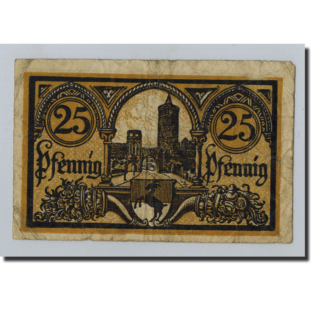 Banknote, Germany, Jüterbog, 25 Pfennig, paysage, 1920, 1920-10-01, EF(40-45)