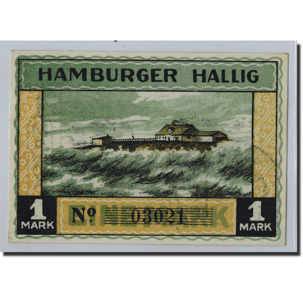 Banknote, Germany, Hamburger Hallig, 1 Mark, paysage, O.D, Undated, UNC(65-70)