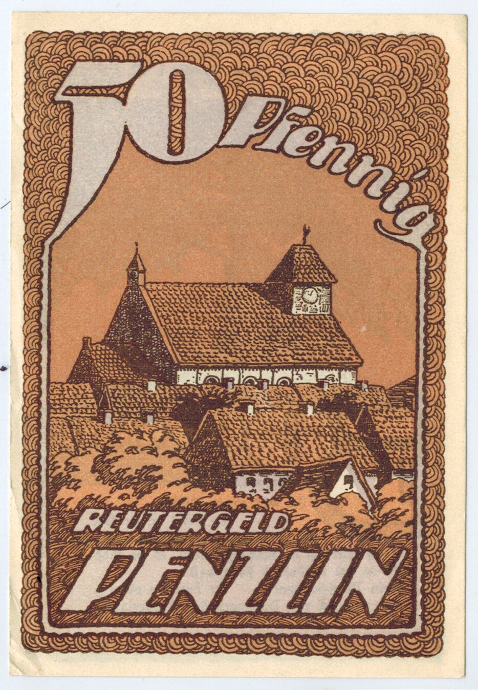 Banknote, Germany, Penzlin, 50 Pfennig, Maison, O.D, Undated, UNC(63)
