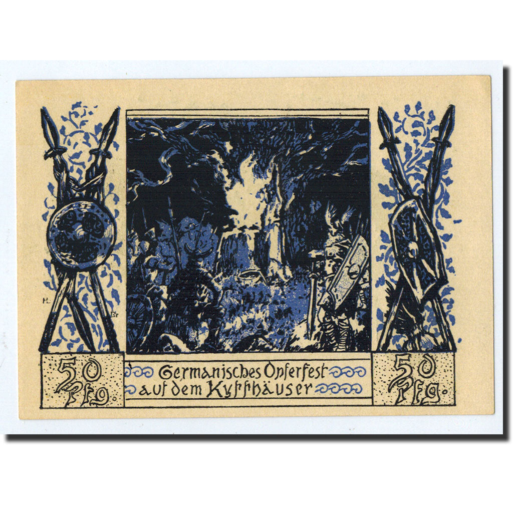 Banknote, Germany, Frankenhausen am K., 50 Pfennig, soldat, 1921, 1921-06-19