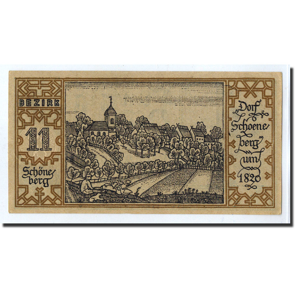 Billet, Allemagne, Berlin Stadt, 50 Pfennig, paysage 11, 1921, 1921-09-09, NEUF