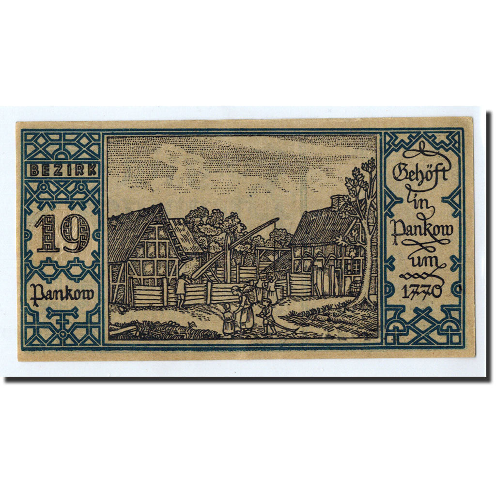 Banconote, Germania, Berlin Stadt, 50 Pfennig, paysage 19, 1921, 1921-09-09