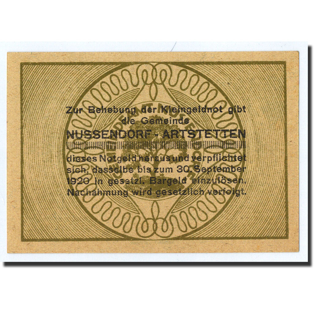 Geldschein, Österreich, Nussendorf, 10 Heller, Eglise, 1920, 1920-06-01, UNZ