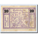Geldschein, Österreich, Traisen, 20 Heller, personnage, Undated, Undated, UNZ-