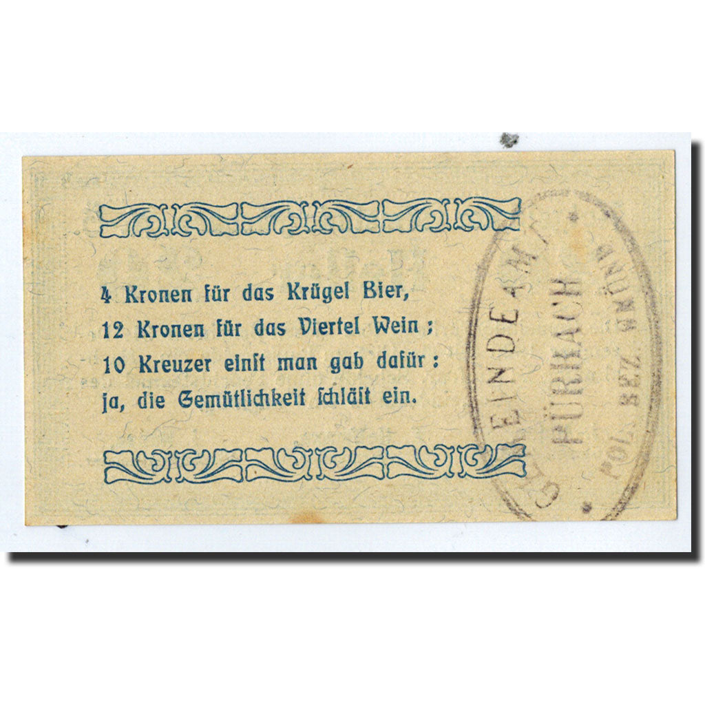 Geldschein, Österreich, Pürbach, 20 Heller, graphique, 1920, 1920-12-31, UNZ