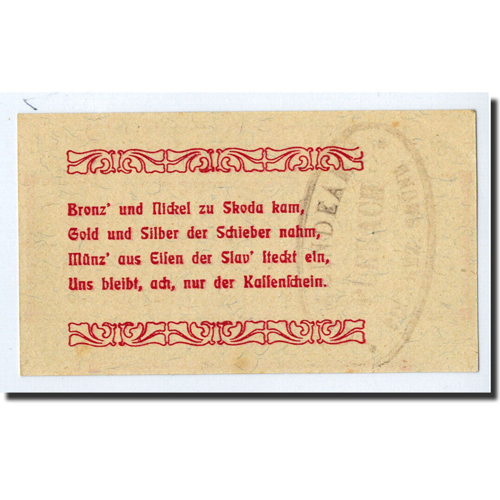 Geldschein, Österreich, Pürbach, 50 Heller, graphique, 1920, 1920-12-31, UNZ
