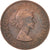 Moneta, Gran Bretagna, Elizabeth II, Penny, 1966, BB+, Bronzo, KM:897