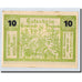 Geldschein, Österreich, Traisen, 10 Heller, personnage, Undated, Undated, UNZ-