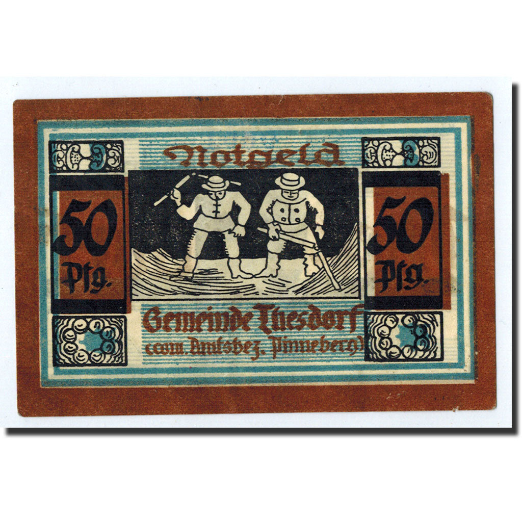 Banknote, Germany, Pinneberg, 50 Pfennig, personnage, O.D, Undated, UNC(63)