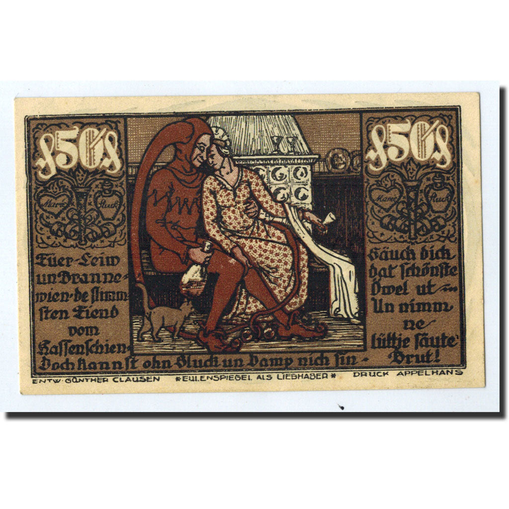 Banknote, Germany, Braunschweig, 50 Pfennig, personnage, 1921, 1921-05-01