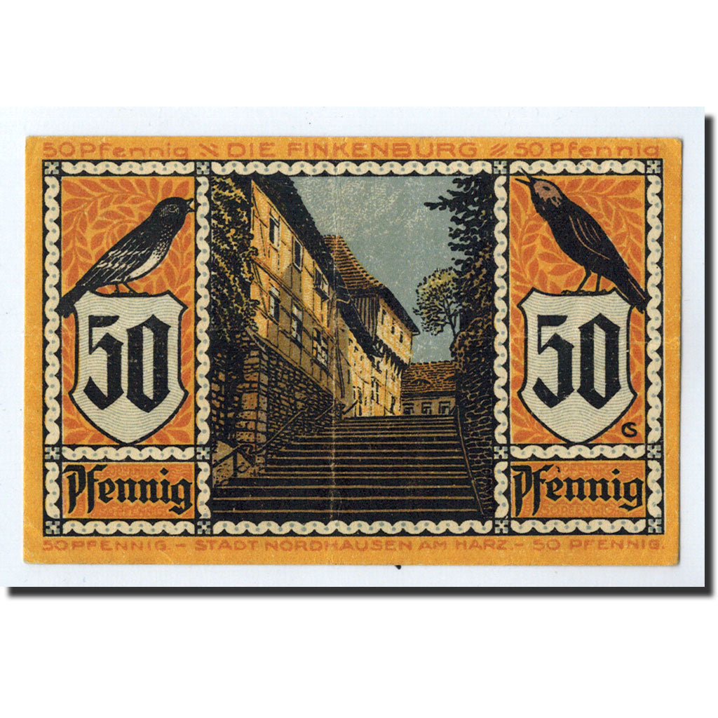 Billete, Alemania, Nordhausen Stadt, 50 Pfennig, personnage, 1921, 1921-05-01