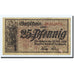 Biljet, Duitsland, Nordhausen Stadt, 25 Pfennig, personnage, 1919, 1919-10-20