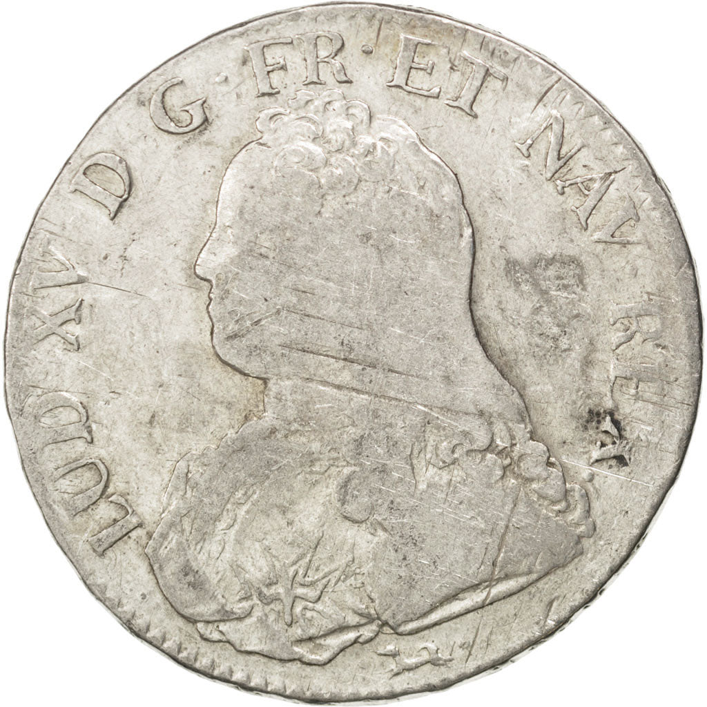 Coin, France, Louis XV, Écu aux branches d'olivier, Ecu, 1735, Bayonne