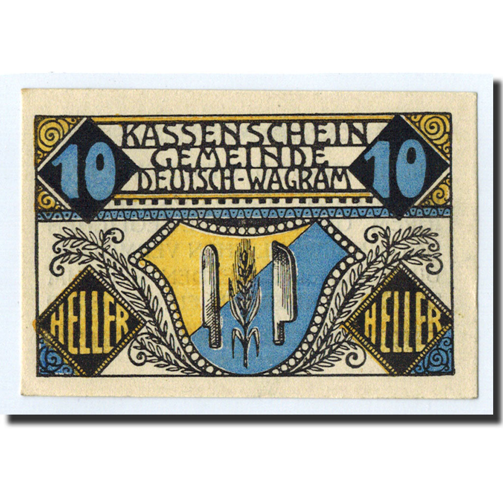 Geldschein, Österreich, Wagram, 10 Heller, épis de blé, 1920, 1920-12-31