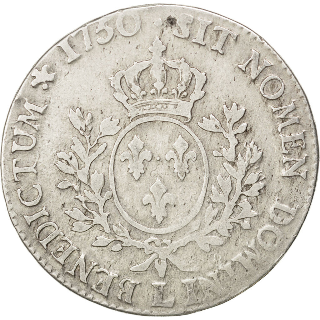 Moneda, Francia, Louis XV, Écu au bandeau, Ecu, 1750, Bayonne, BC, Plata