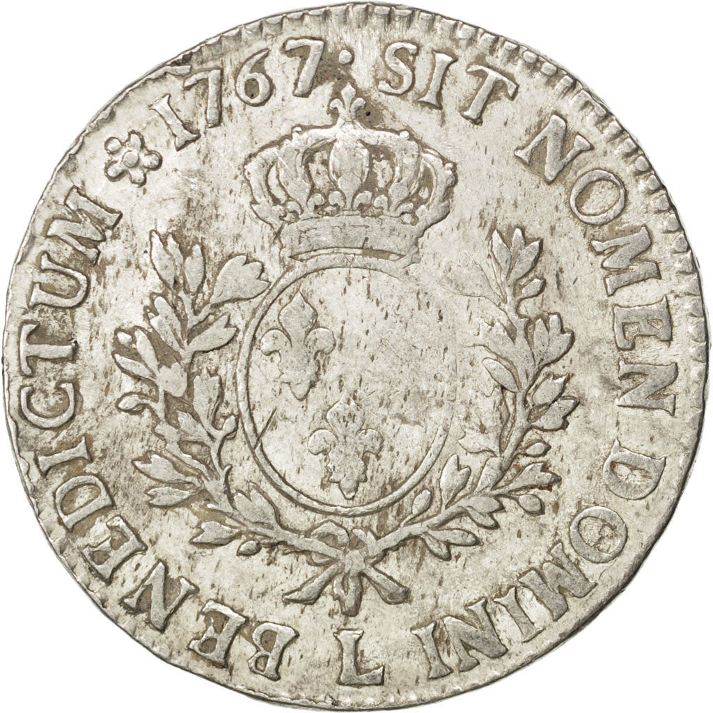 Munten, Frankrijk, Louis XV, Écu au bandeau, Ecu, 1767, Bayonne, FR+, Zilver