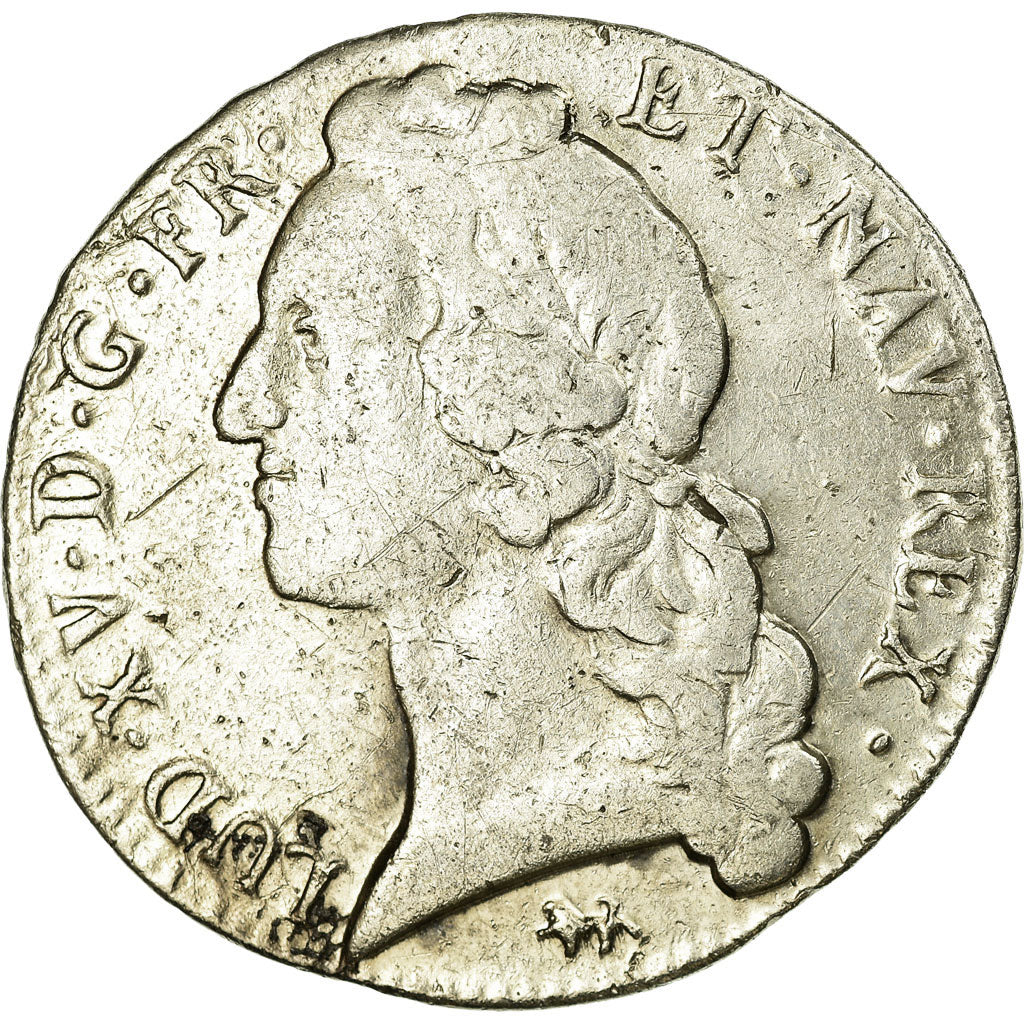 Coin, France, Louis XV, Écu au bandeau, Ecu, 1763, Rouen, VF(30-35), Silver
