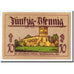 Banknote, Germany, Neindenburg, 50 Pfennig, château, 1921, Undated, UNC(63)