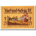 Banknote, Germany, Neindenburg, 75 Pfennig, château, 1921, Undated, UNC(63)