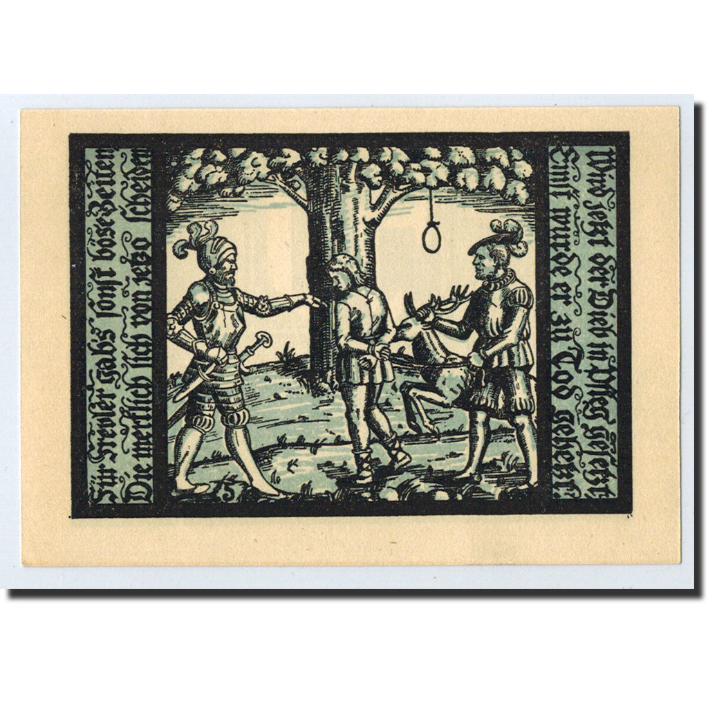 Banknote, Germany, Schalkau, 50 Pfennig, personnage, O.D, Undated, UNC(63)