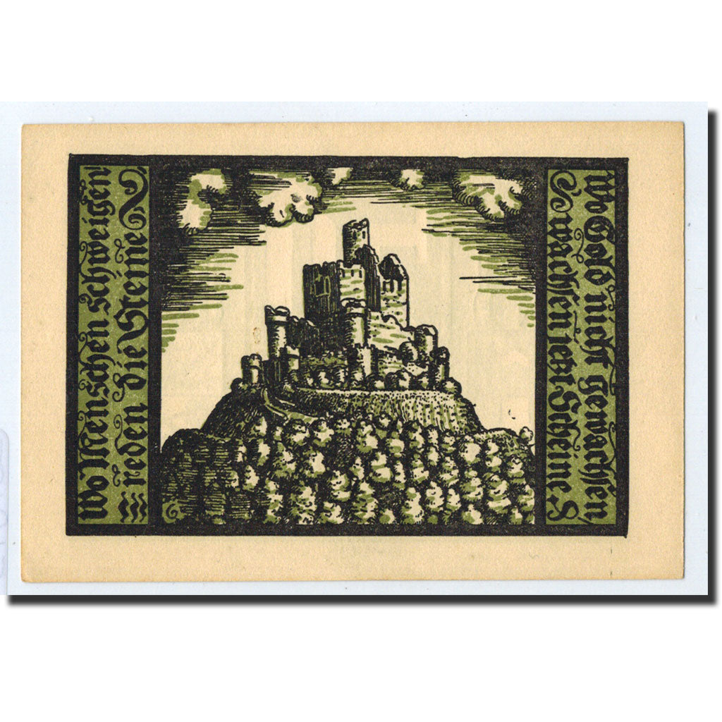Banknote, Germany, Schalkau, 50 Pfennig, château, O.D, Undated, UNC(63)