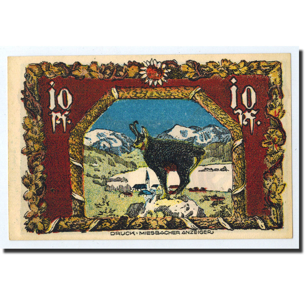 Banknote, Germany, Schliersee, 10 Pfennig, Animaux, 1921, 1921-06-15, UNC(63)