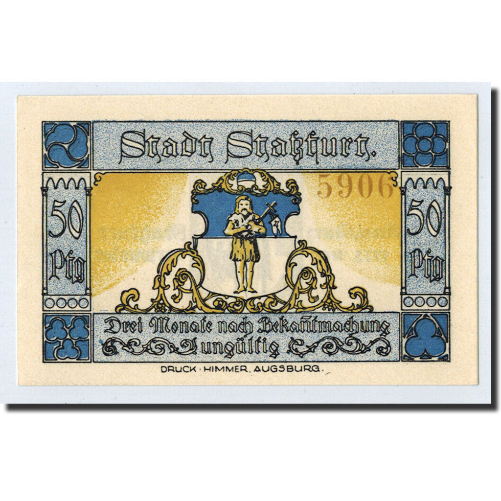 Banknote, Germany, Stassfurt, 50 Pfennig, Ecusson, 1921, 1921-09-01, UNC(63)