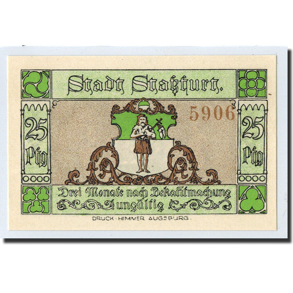 Banknote, Germany, Stassfurt, 25 Pfennig, Ecusson, 1921, 1921-09-01, UNC(63)