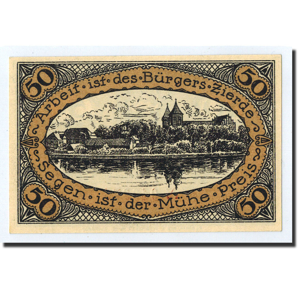Banknote, Germany, Neidenburg, 50 Pfennig, paysage, 1920, 1920-09-22, UNC(63)